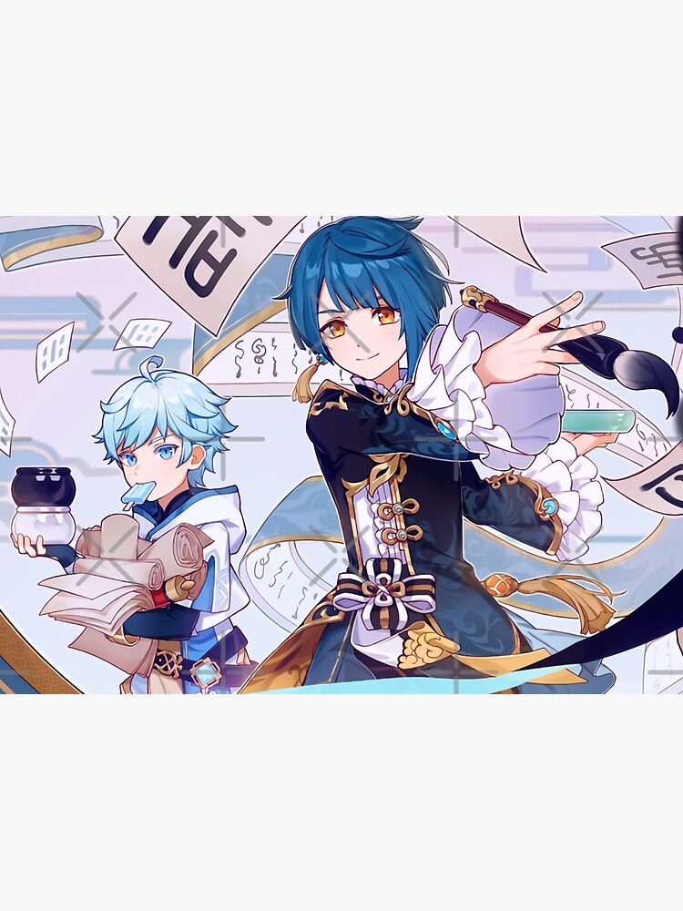 Xingqiu & Chongyun - Genshin Impact Poster for Sale by persephonexx ...