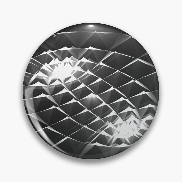 Item preview, Monochrome Abstract Fractal with Bright Lights designed and sold by siwabudda.