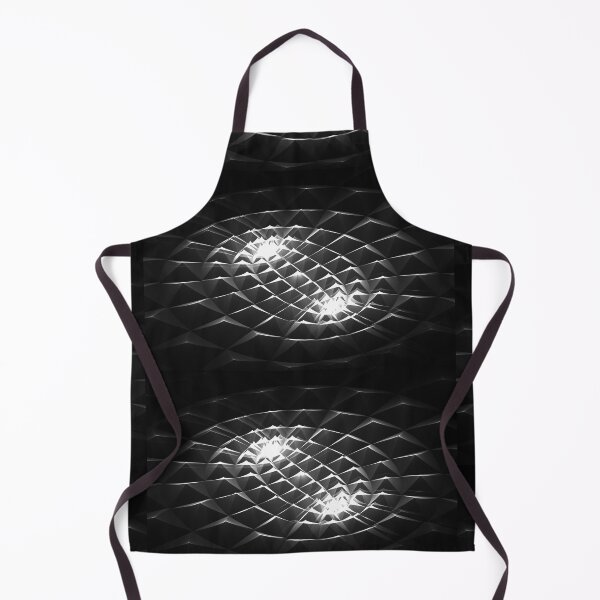 Item preview, Monochrome Abstract Fractal with Bright Lights designed and sold by siwabudda.