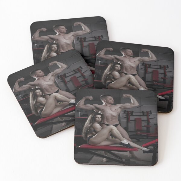 Item preview, Fitness Couple Posing Gym designed and sold by 108dragons.