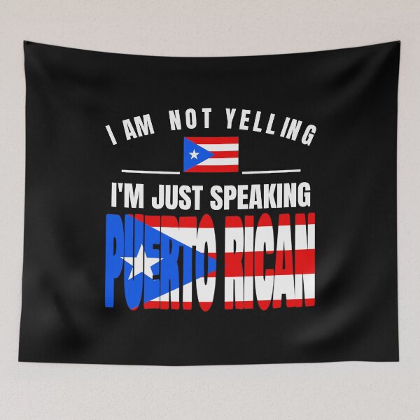 Item preview, Camiseta con la bandera de Puerto Rico "No estoy gritando" designed and sold by PRINTS2HOT.