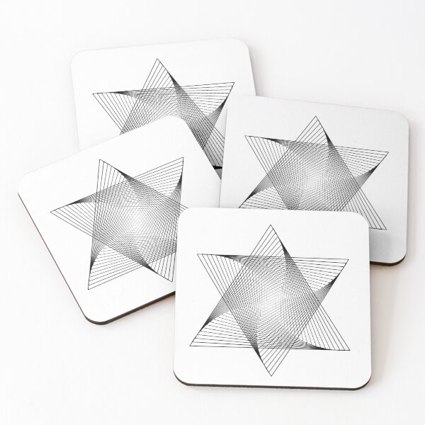 Item preview, Star of David Black and White Pattern  designed and sold by adriana-holmes.