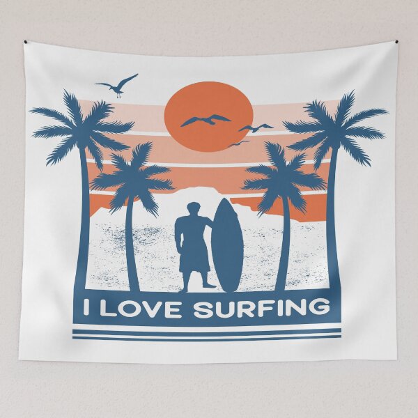 Item preview, I Love Surfing designed and sold by virillanissa.