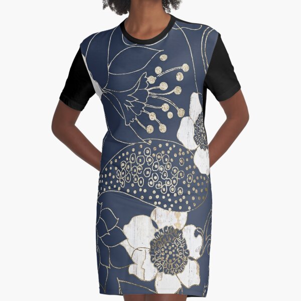 Black twirly Tunic- Dress with brush stroke print - No Biggie