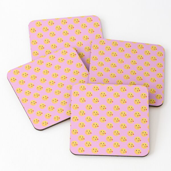 Item preview, Pattern emoji kiss | Happy kiss Face | heart | pink background by asdev designed and sold by asdev.