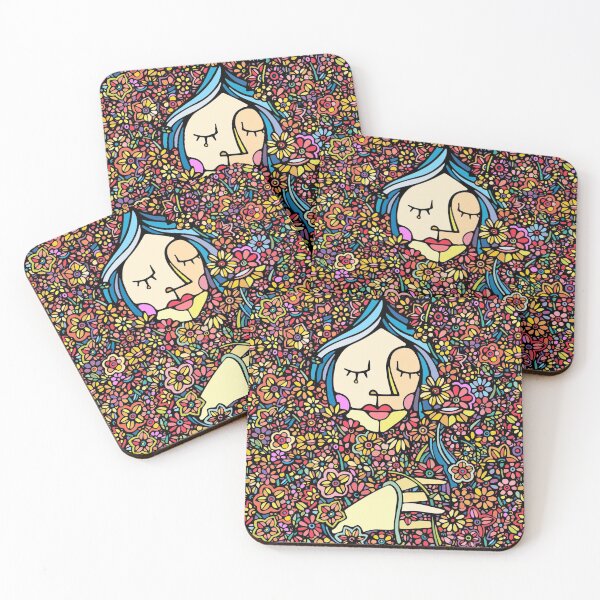 Item preview, Woman immersed in flowers designed and sold by KarlaGuevaraM.