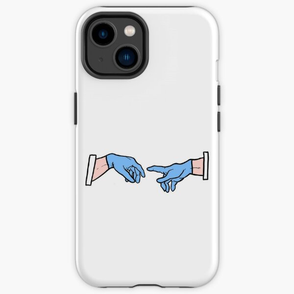 Michelangelo: Creation of Adam (Blue Gloves) iPhone Tough Case