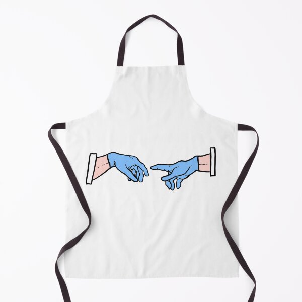 Item preview, Michelangelo: Creation of Adam (Blue Gloves) designed and sold by MedLabVibes.