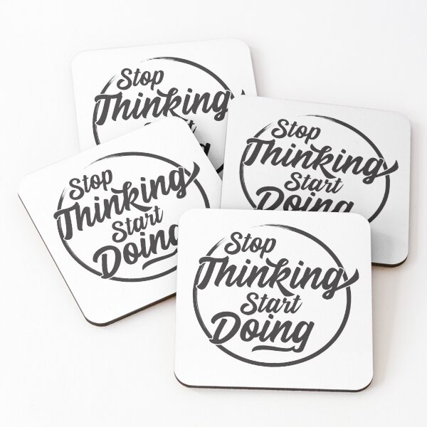 Item preview, Stop Thinking Start Doing - Motivational Quote designed and sold by Rhu Creations.