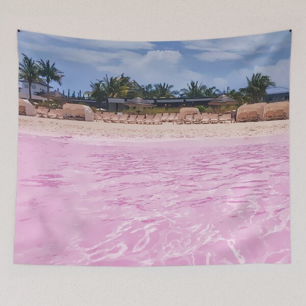 Item preview, Fantasy Pink Waters Beach Scene designed and sold by StormyMuse.