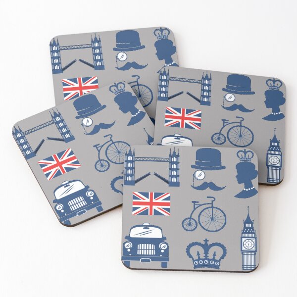 Item preview, London city British icons - Travel London Navy Blue designed and sold by BE The Oracle.