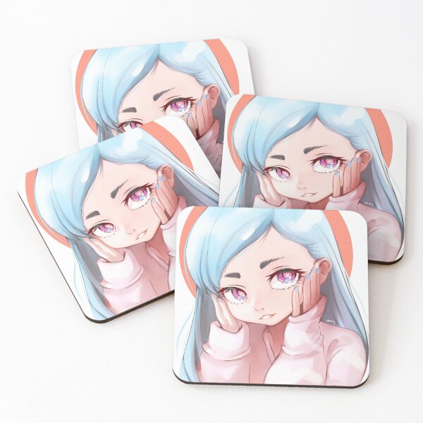 Item preview, Pretty girl with light blue hair designed and sold by xdanyart.