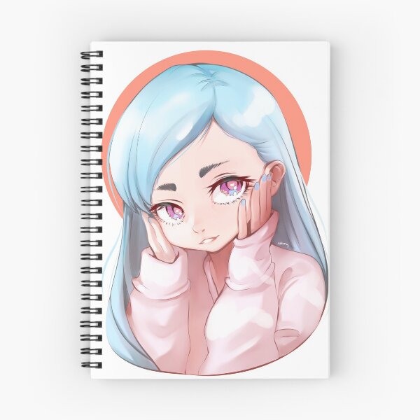 Item preview, Pretty girl with light blue hair designed and sold by xdanyart.