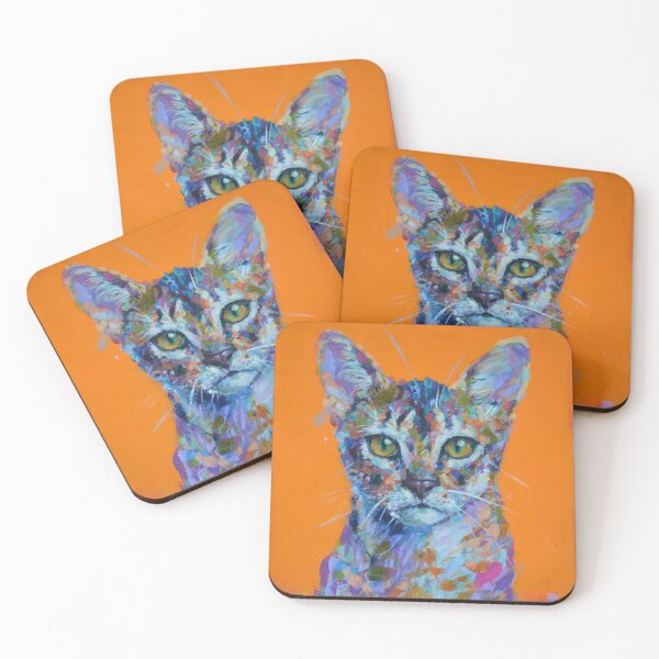 Item preview, Autocrat the 2nd - expressive cat painting designed and sold by Cat Leonard.