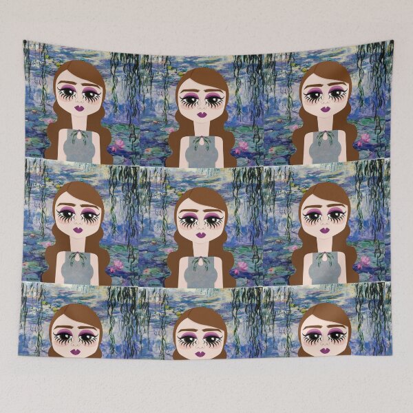 Item preview, Monet water lilies (MONAS) designed and sold by tacosmicgirl.