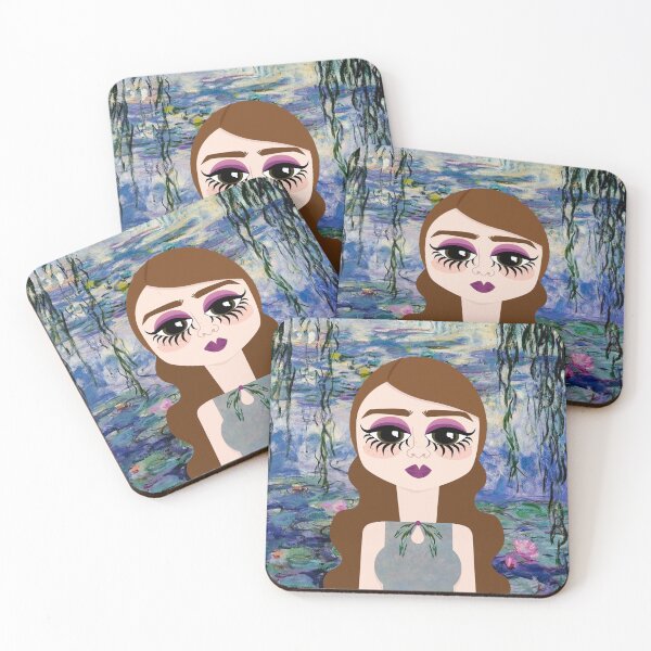 Item preview, Monet water lilies (MONAS) designed and sold by tacosmicgirl.