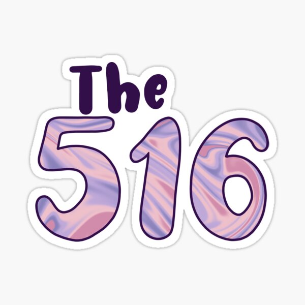  The 516 Long Island Area Code Sticker For Sale By Art bykris Redbubble