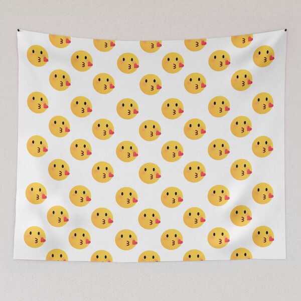 Item preview, Pattern emoji kiss | Happy kiss Face | heart | transparent background by asdev designed and sold by asdev.