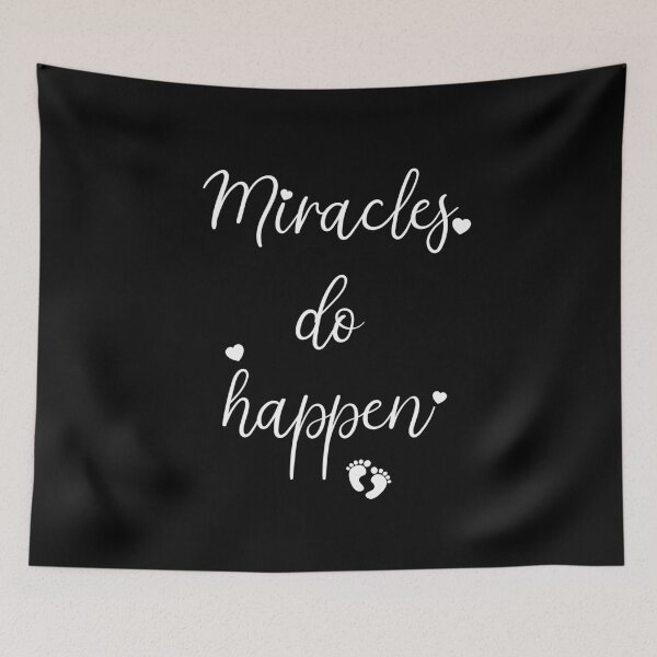 Item preview, Miracles Do Happen Pregnancy Announcement Aesthetic designed and sold by dived.