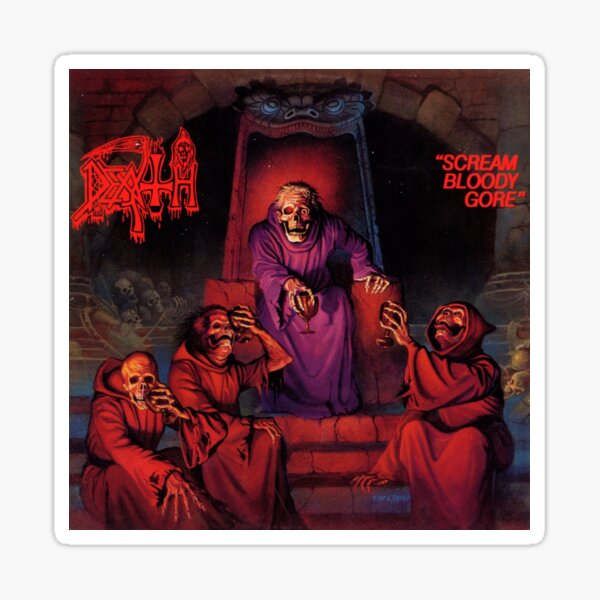 "Death - Scream Bloody Gore" Sticker For Sale By OgTopp | Redbubble