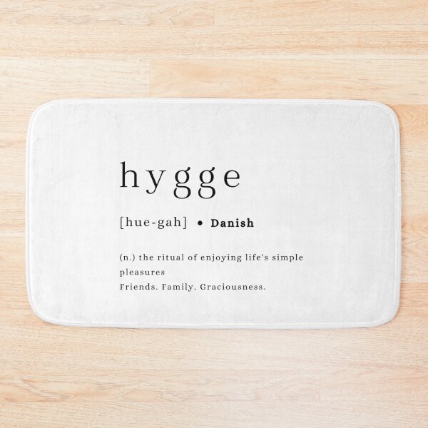 Item preview, Hygge definition and pronunciation print typography poster designed and sold by Inside Head.