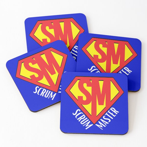 Item preview, Scrum Master super hero logo for scrum and agile consultants designed and sold by 1M4NE.
