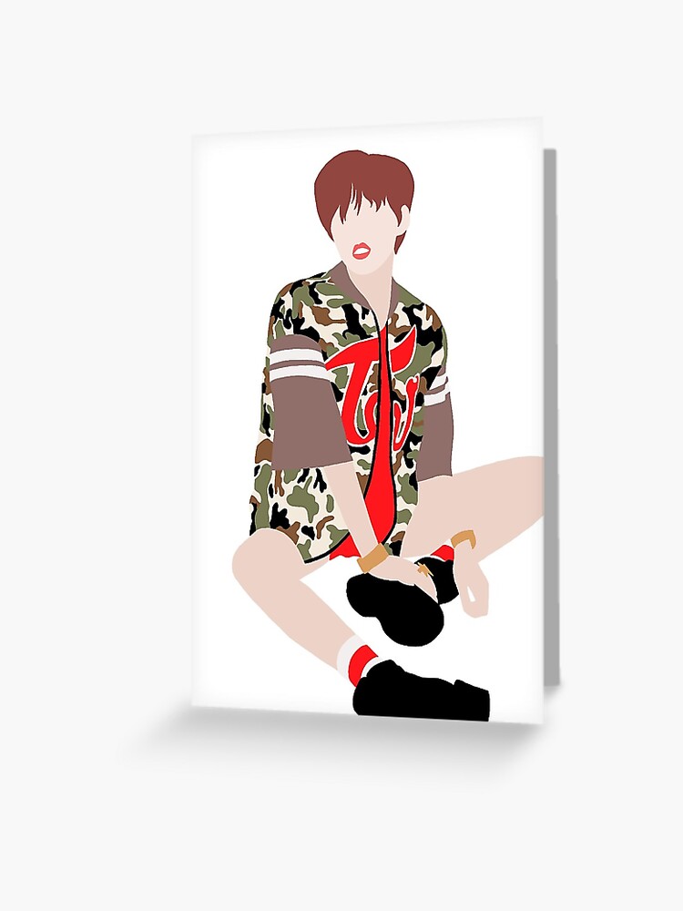 Twice Jeongyeon Like Ooh Ahh Icon Greeting Card By Pipcreates Redbubble