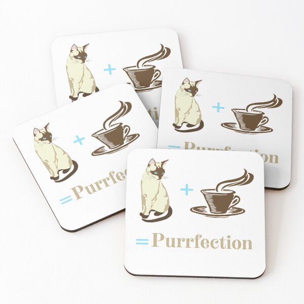 Item preview, Cat Plus Coffee Equals Purrfection Cat Joke designed and sold by ShowMePrints.