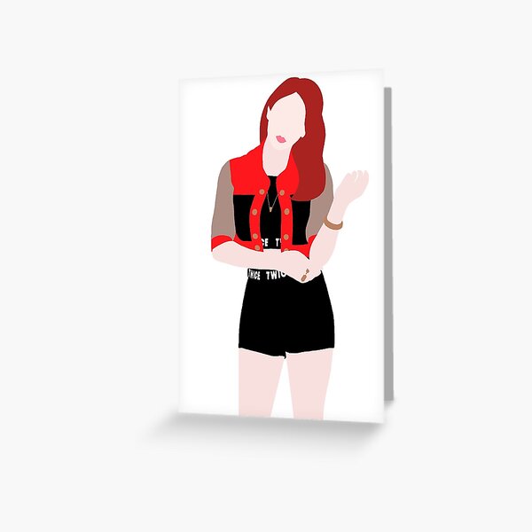 Twice Jeongyeon Like Ooh Ahh Icon Greeting Card By Pipcreates Redbubble