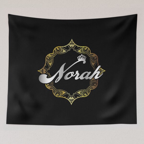 Artikelvorschau, Norah Namensdesign - Norah - Ich bin Norah, Geschenk für Norah - Alles Gute zum Geburtstag Norah, weibliches Namensdesign entworfen und verkauft von BAYIDESIGNER.