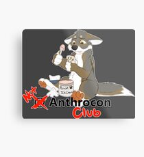 Not at Anthrocon Club Metal Print
