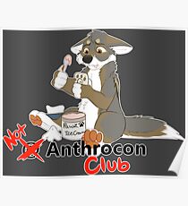 Not at Anthrocon Club Poster