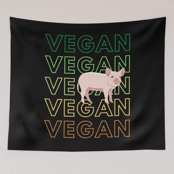 Item preview, Vegan Rainbow: Pig design designed and sold by earthlingtees.