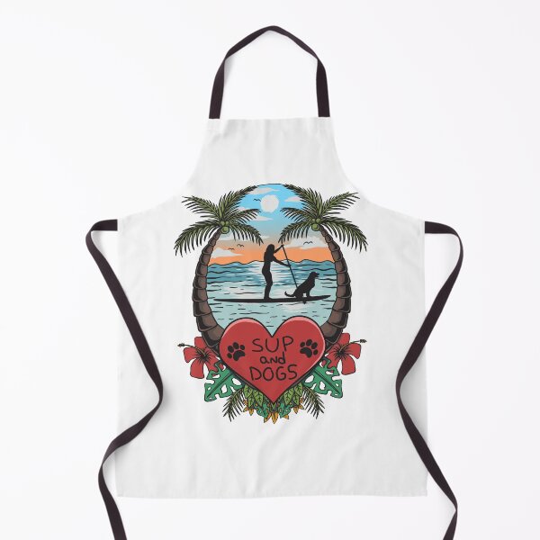 Item preview, Stand Up Paddling Paddler And Dog Floral SUP Art designed and sold by MrEddie10.