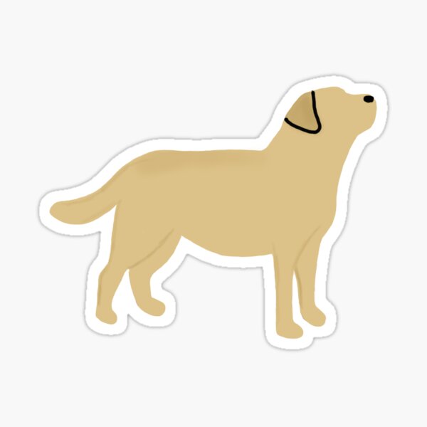 Download Labrador Silhouette Stickers Redbubble