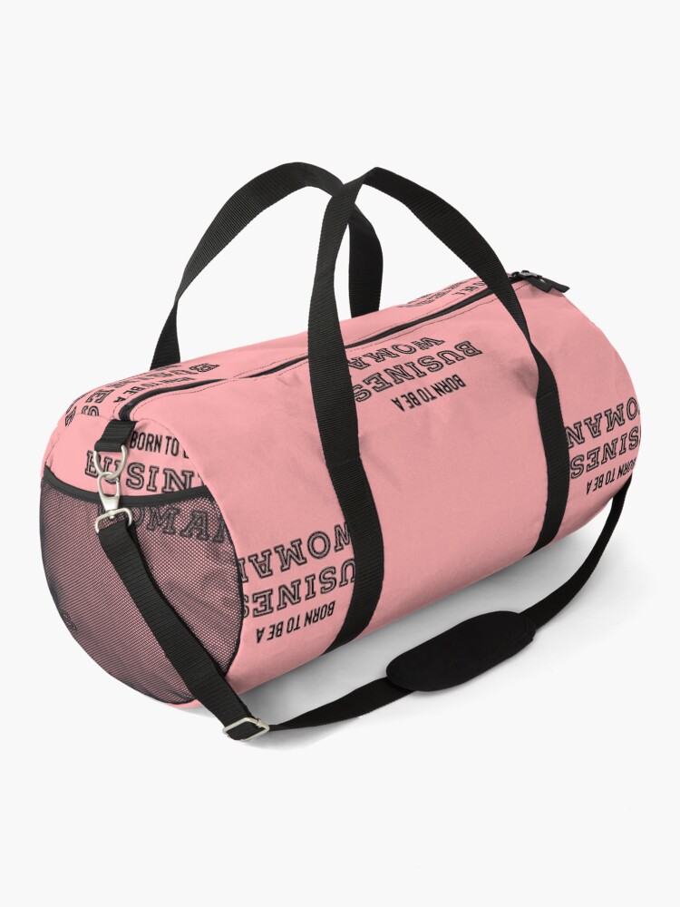 Thumbnail 2 of 3, Duffle Bag, Born to be a businesswoman- pink design designed and sold by Fatamimosh.