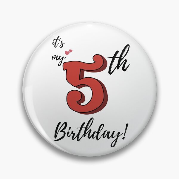Item preview, It's My Fifth Birthday quote designed and sold by WayneTower.