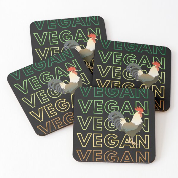 Item preview, Vegan Rainbow: Rooster/Chicken Design designed and sold by earthlingtees.