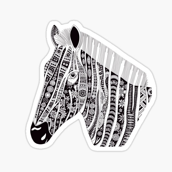 Zebra Sticker