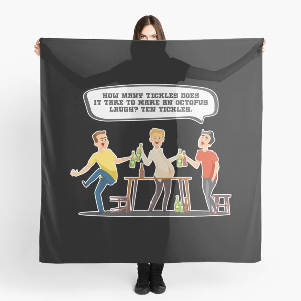 Dad Jokes Collection Octopus - It Takes Ten Tickles Gift Scarf