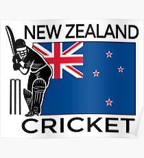 New Zealand Cricket Poster