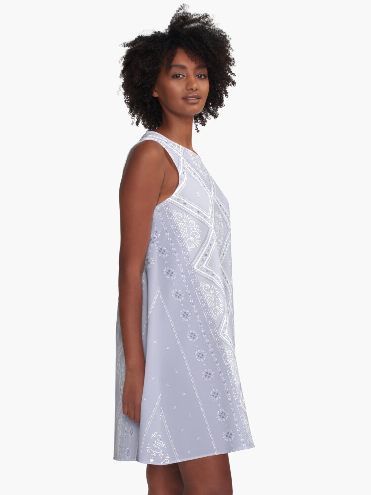 Alternate view of Frosty Winter Pattern A-Line Dress