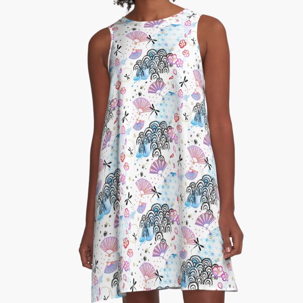 Elemental Garden A-Line Dress