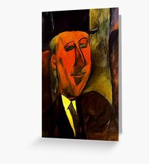 portrait of max jacobs Greeting Card