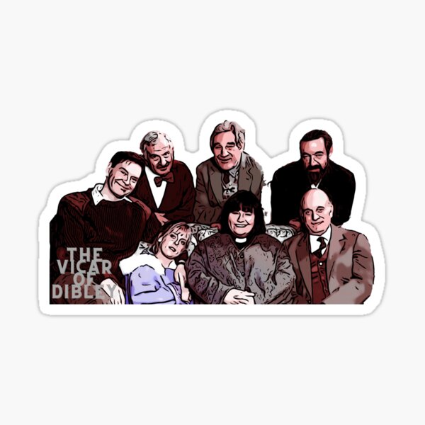 Vista previa del artículo con la obra «Vicario de la familia Dibley», diseñado y vendido por CoolGirlTeez.