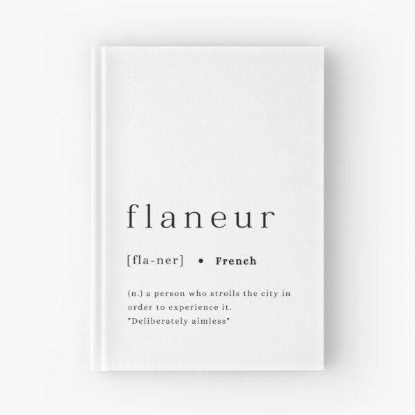 Item preview, Flaneur definition and pronunciation print typography poster  designed and sold by Inside Head.