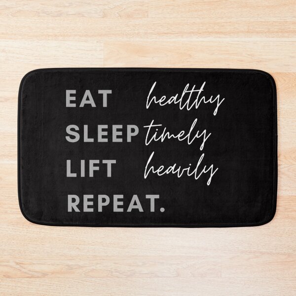 Item preview, Eat healthy Sleep timely Lift heavily Repeat designed and sold by CreativTEES !.
