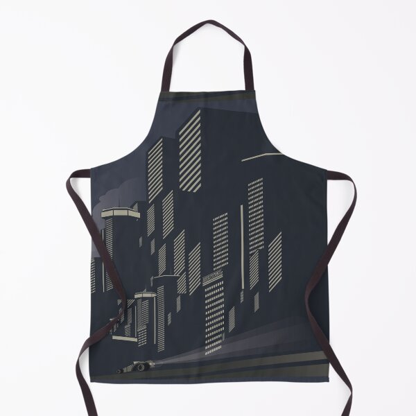 Item preview, Super Metropolis Drive Mega City At Night Art Deco designed and sold by 108dragons.