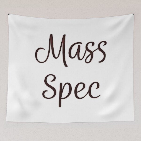 Item preview, Mass Spec - Red Cursive designed and sold by Artsy-Chemist.