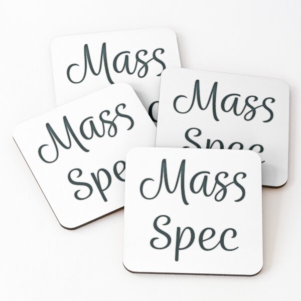 Item preview, Mass Spec - Cyan Cursive designed and sold by Artsy-Chemist.